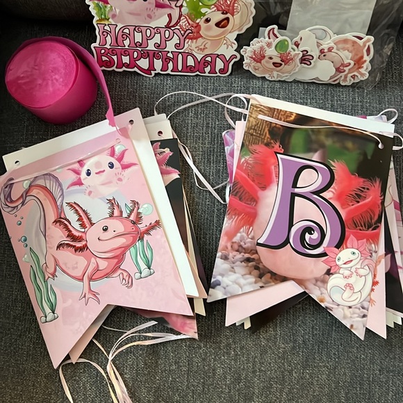 🎄 5 for $25 🎄Axolotl Birthday decorations - Picture 13 of 13